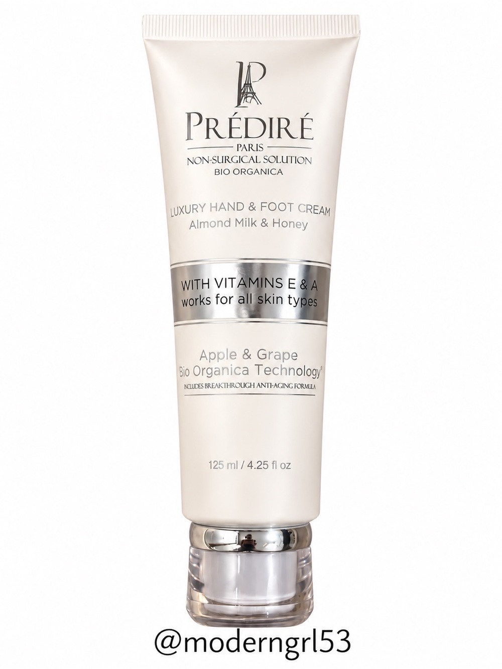 PRÉDIRÉ PARIS Luxury Hand & Foot Cream Almond Milk & Honey 4.25 oz